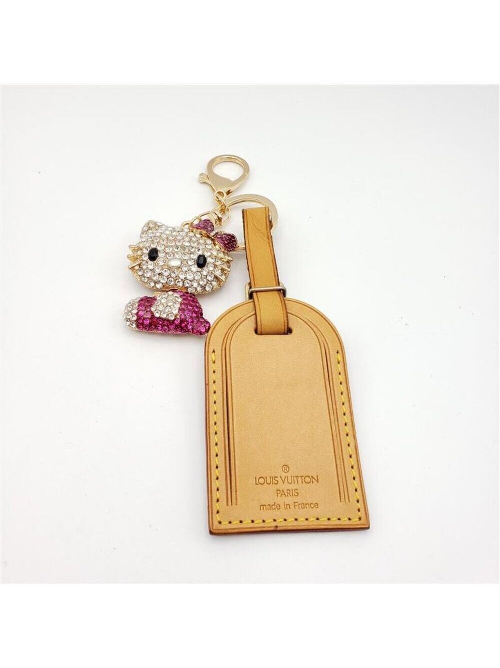 Authentic Louis Vuitton Luggage Nametag with Unbranded Keycharm - Picture 5 of 15